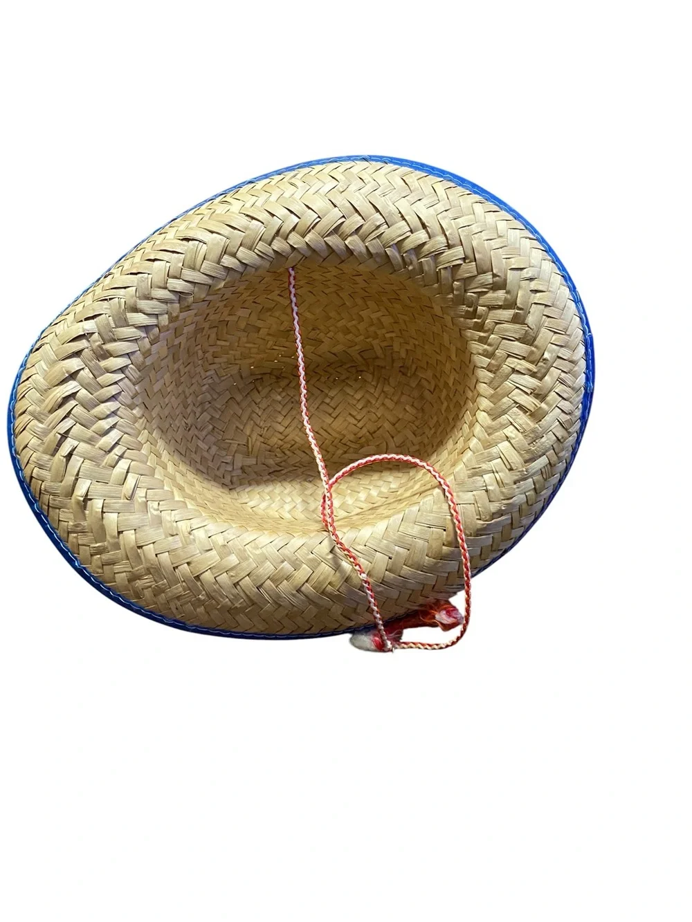 Straw Cowboy Hat with Blue Sheriff Star - Kids Toys